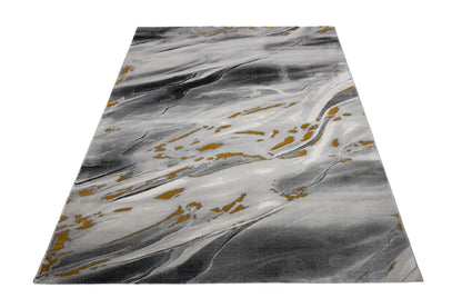 Covor Marc O'Polo Cappadocia Negru-Auriu, 70x100 cm, Modern