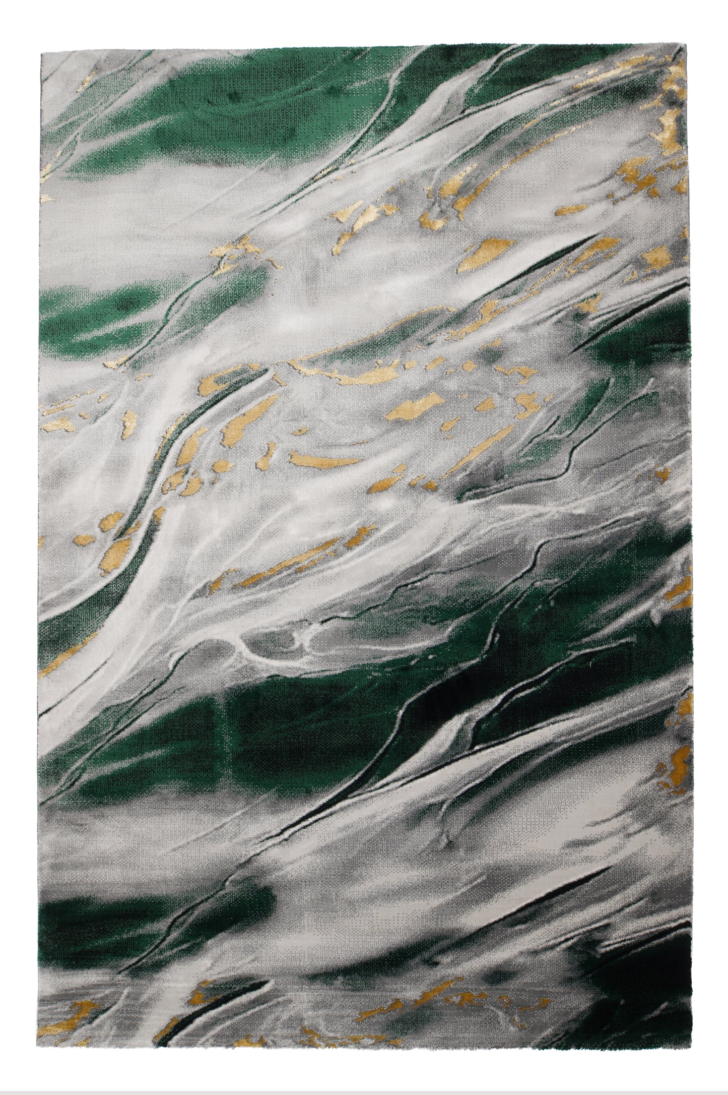 Covor Marc O'Polo Cappadocia Verde-Auriu, 125x300 cm, Modern