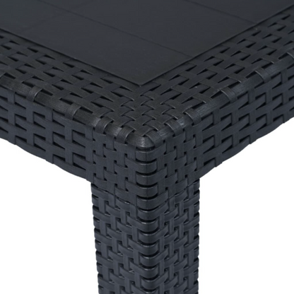 Masa de Gradina Aspect Ratan Sintetic Gri – 90x90 cm