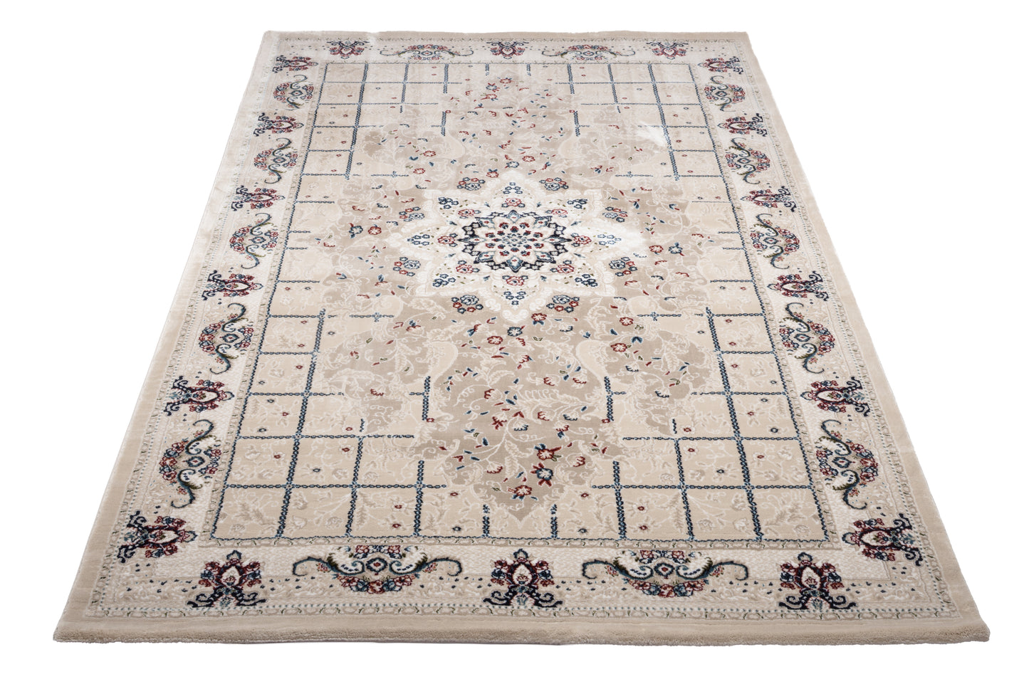 Covor Otoman Serai Bej, 50x80 cm, Clasic