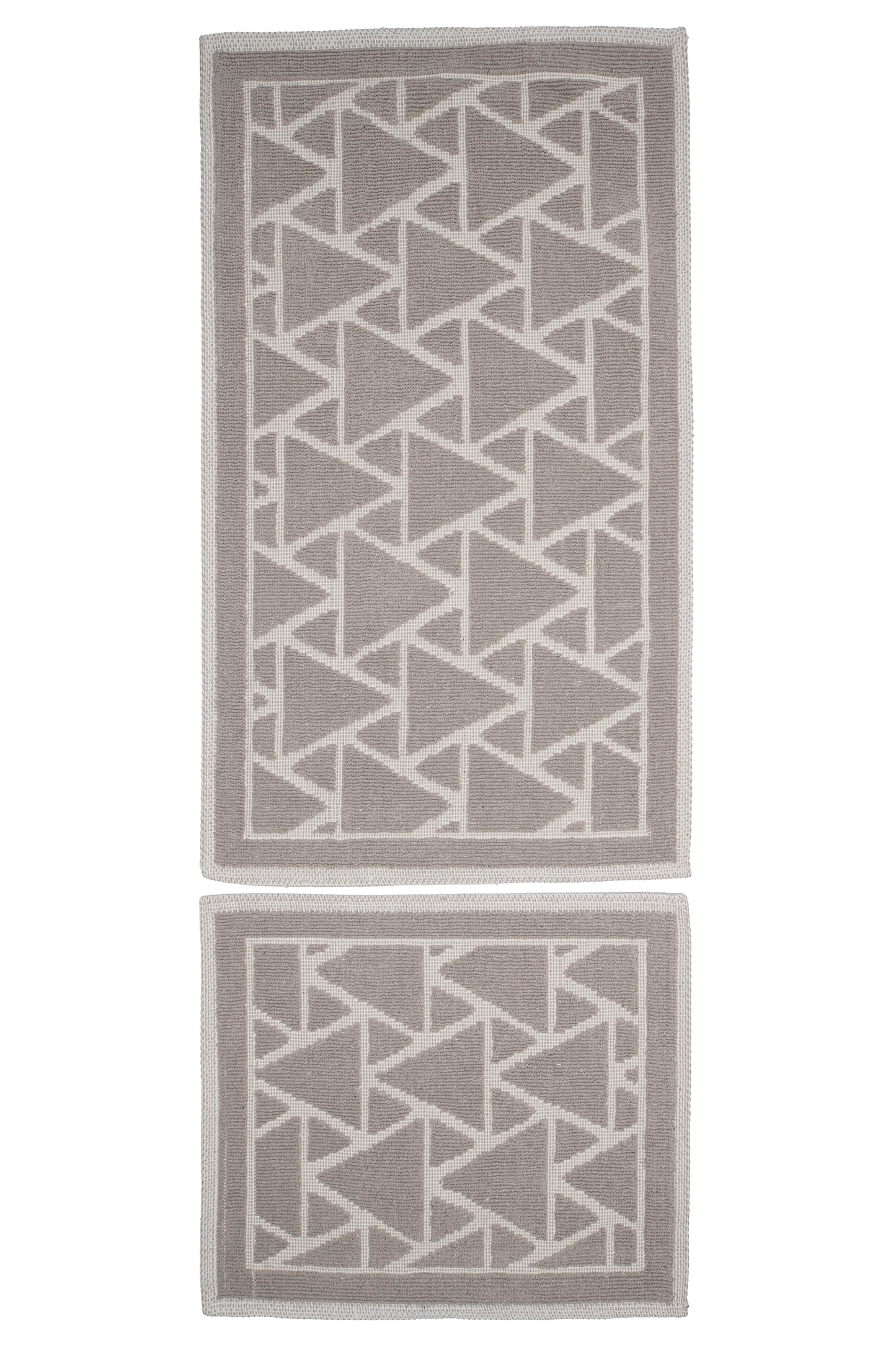 Set Covor Bumbac Crystal Maro, 2 covoare, 55x100 cm - 1 bucata, 40x55 cm - 1 bucata