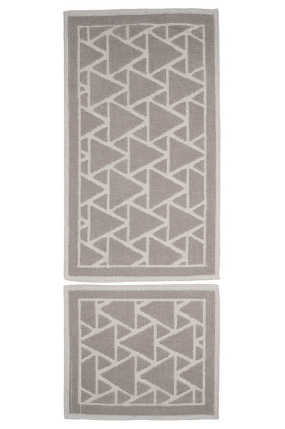 Set Covor Bumbac Crystal Maro, 2 covoare, 55x100 cm - 1 bucata, 40x55 cm - 1 bucata