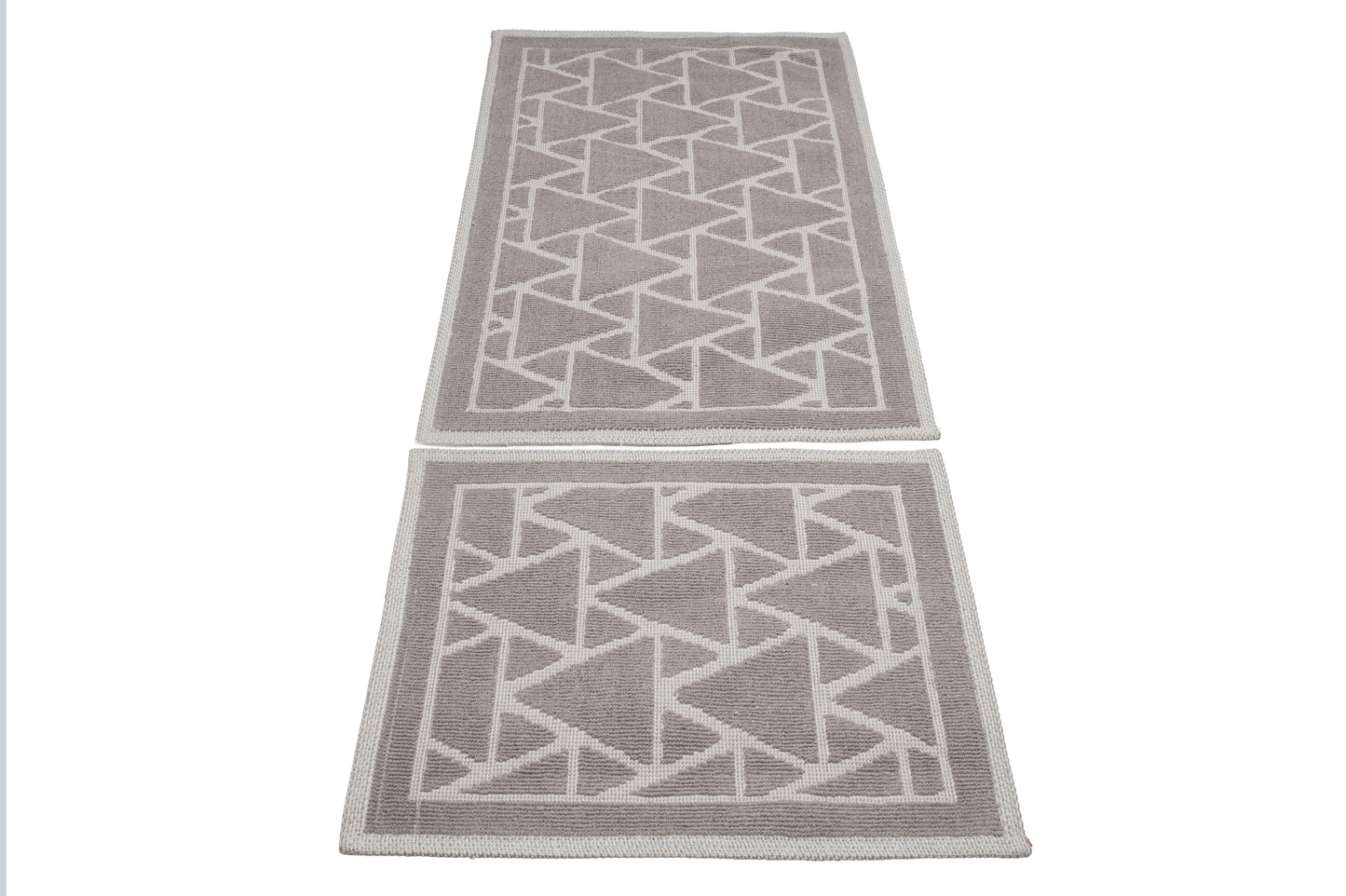 Set Covor Bumbac Crystal Maro, 2 covoare, 55x100 cm - 1 bucata, 40x55 cm - 1 bucata