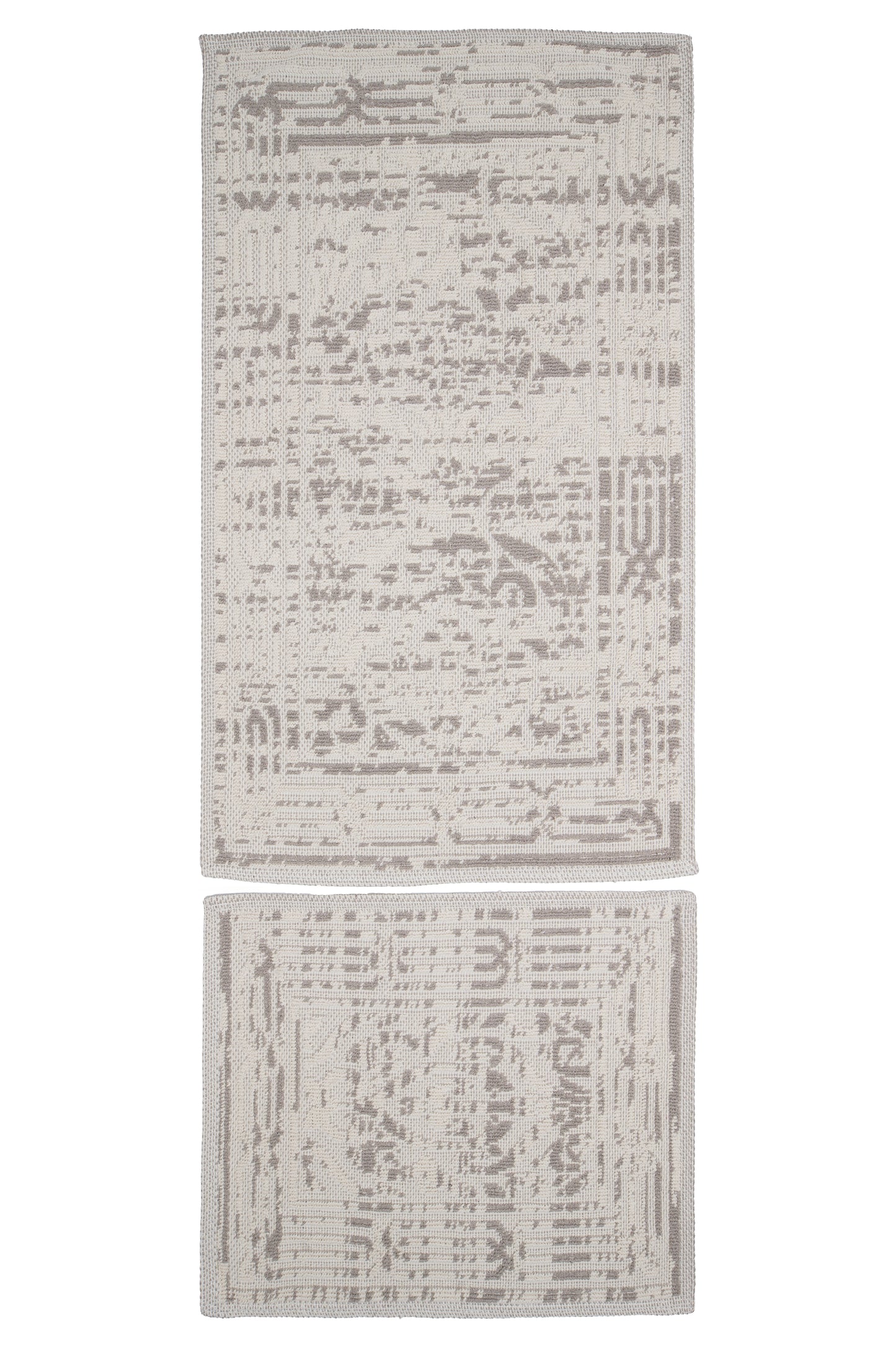 Set Covor Bumbac Herta Maro, 2 covoare, 55x100 cm - 1 bucata, 40x55 cm - 1 bucata