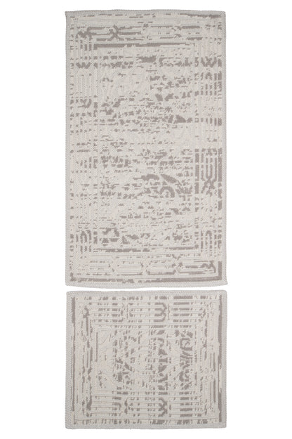 Set Covor Bumbac Herta Maro, 2 covoare, 55x100 cm - 1 bucata, 40x55 cm - 1 bucata