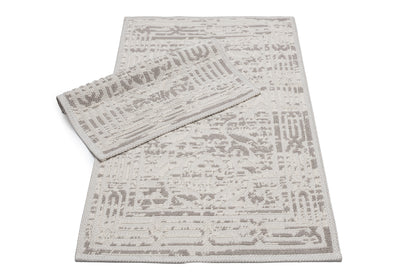 Set Covor Bumbac Herta Maro, 2 covoare, 55x100 cm - 1 bucata, 40x55 cm - 1 bucata