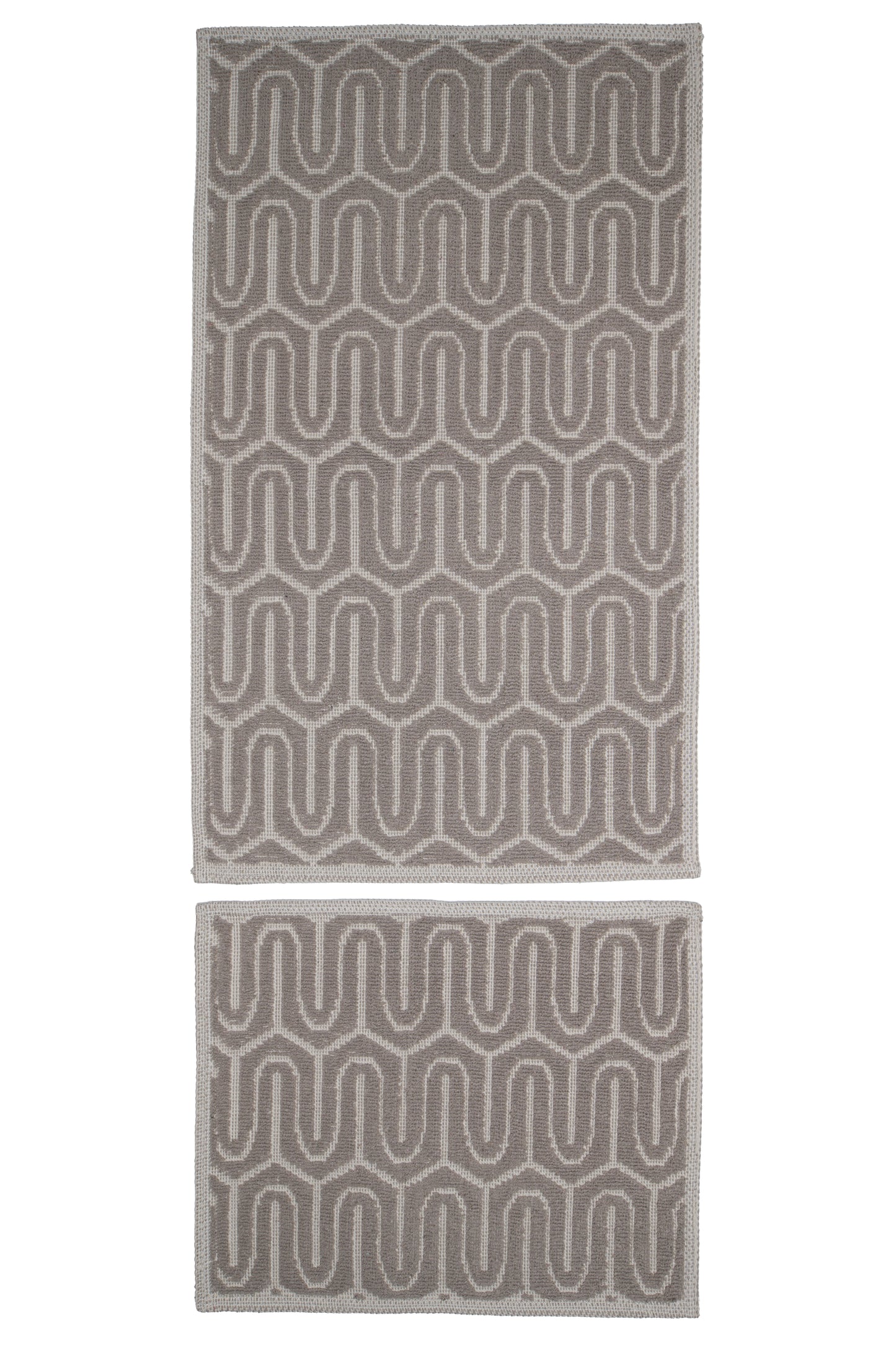Set Covor Bumbac Nexus Maro, 2 covoare, 55x100 cm - 1 bucata, 40x55 cm - 1 bucata