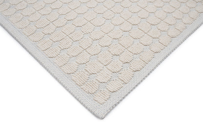 Set Covor Bumbac Pibo Bej, 2 covoare, 55x100 cm - 1 bucata, 40x55 cm - 1 bucata