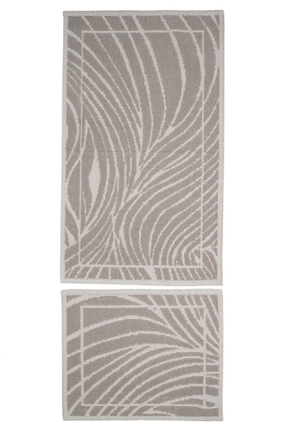 Set Covor Bumbac Silko Maro, 2 covoare, 55x100 cm - 1 bucata, 40x55 cm - 1 bucata