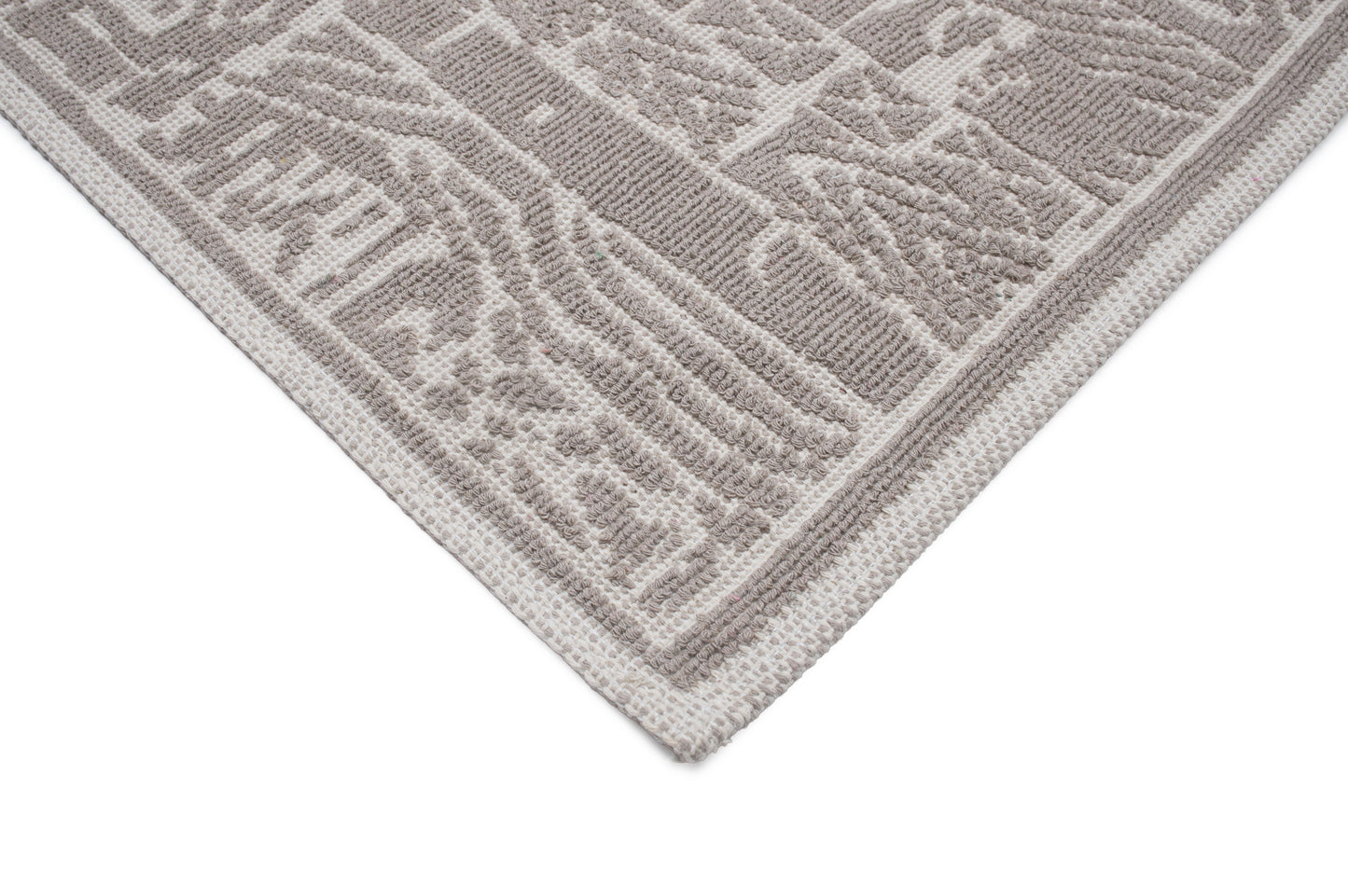 Set Covor Bumbac Vektor Maro, 2 covoare, 55x100 cm - 1 bucata, 40x55 cm - 1 bucata