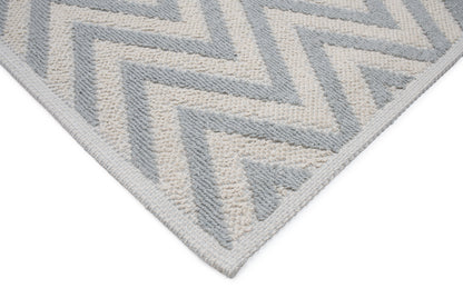 Set Covor Bumbac Zigo Gri, 2 covoare, 55x100 cm - 1 bucata, 40x55 cm - 1 bucata