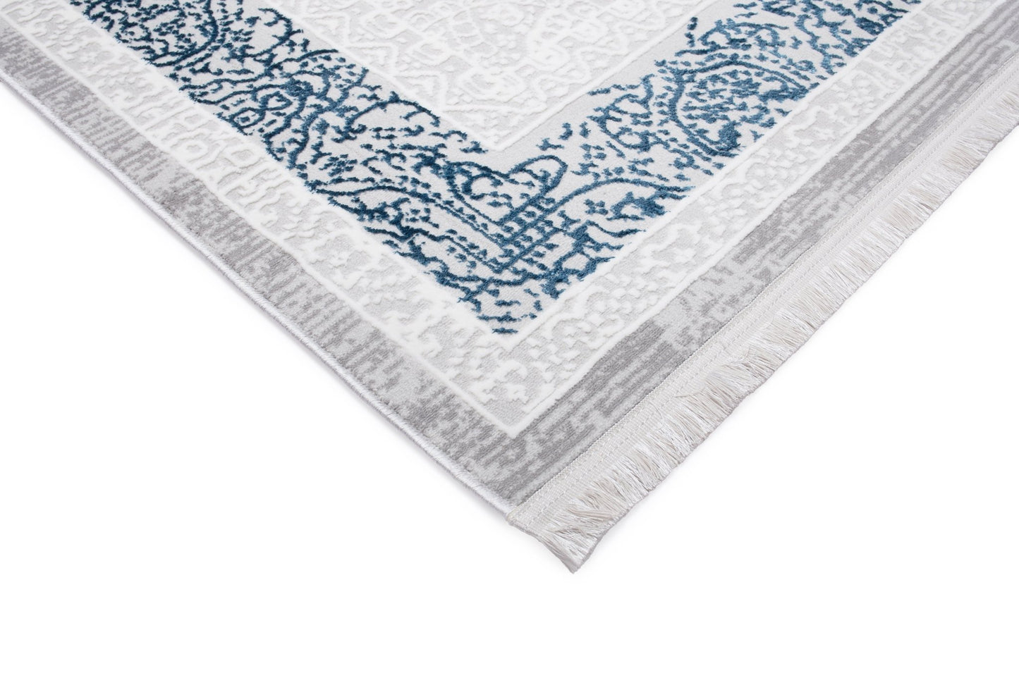 Covor Alye Gifro Gri-Albastru, 160x230 cm, Clasic