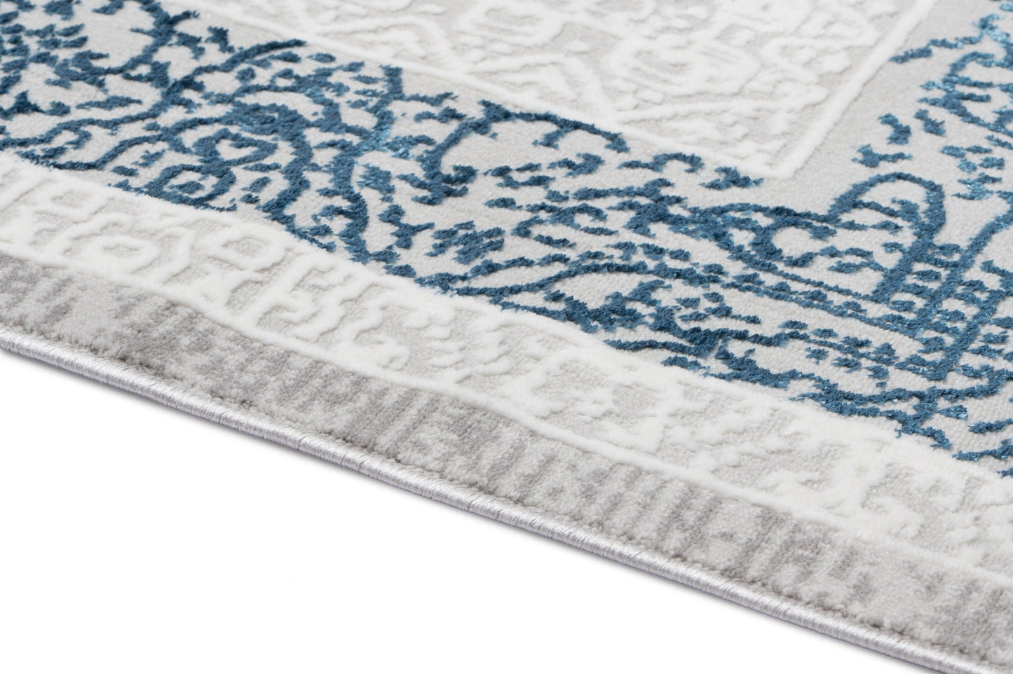 Covor Alye Gifro Gri-Albastru, 160x230 cm, Clasic