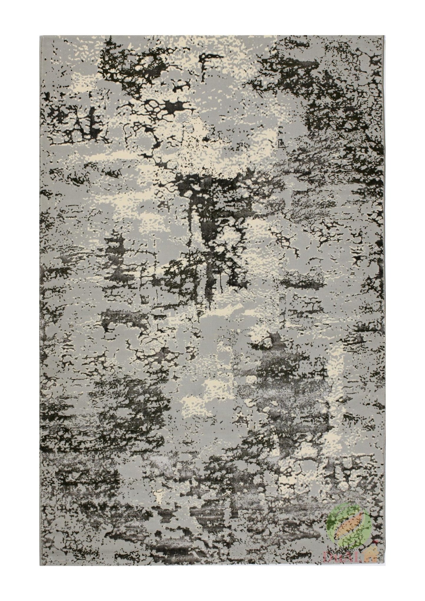 Covor Atlas Babu Gri - Negru, 150x233 cm, Modern