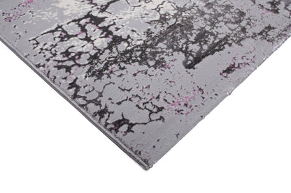 Covor Atlas Babu Gri - Roz, 60x200 cm, Modern