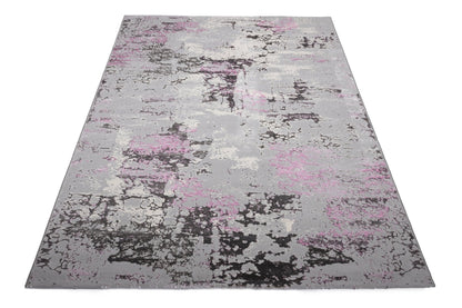 Covor Atlas Babu Gri - Roz, 60x200 cm, Modern