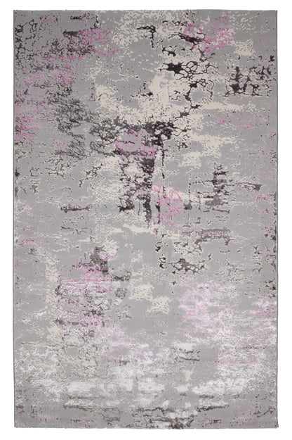 Covor Atlas Babu Gri - Roz, 60x200 cm, Modern
