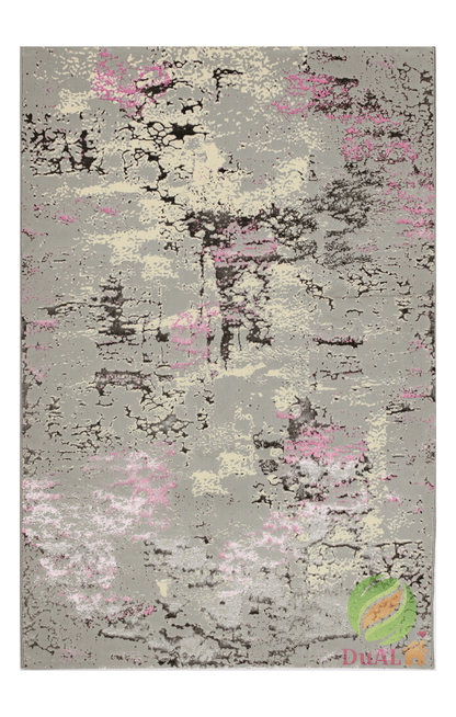 Covor Atlas Babu Gri - Roz, 170x250 cm, Modern