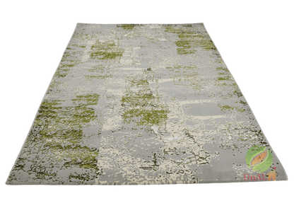 Covor Atlas Babu Gri - Verde, 70x100 cm, Modern