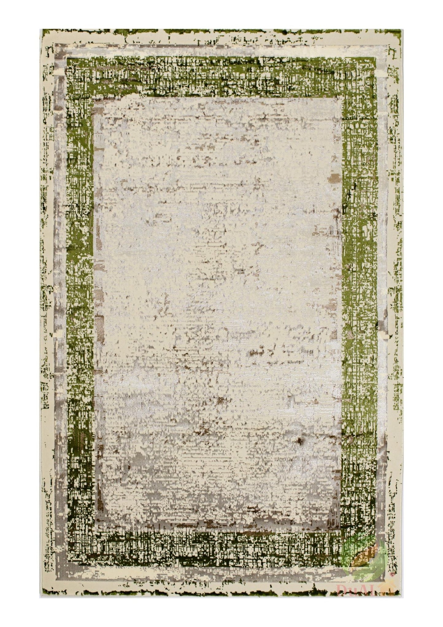 Covor Atlas Chena Bej-Verde, 100x200 cm, Modern