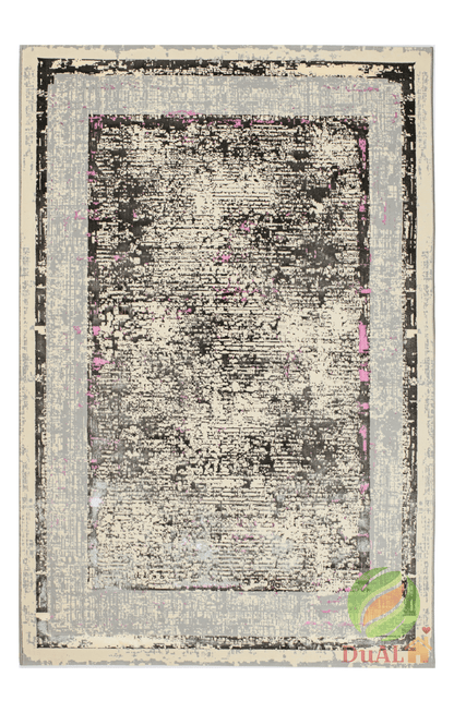 Covor Atlas Chena Gri - Roz, 250x350 cm, Modern