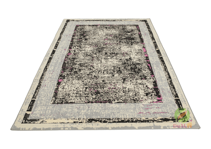 Covor Atlas Chena Gri - Roz, 250x350 cm, Modern
