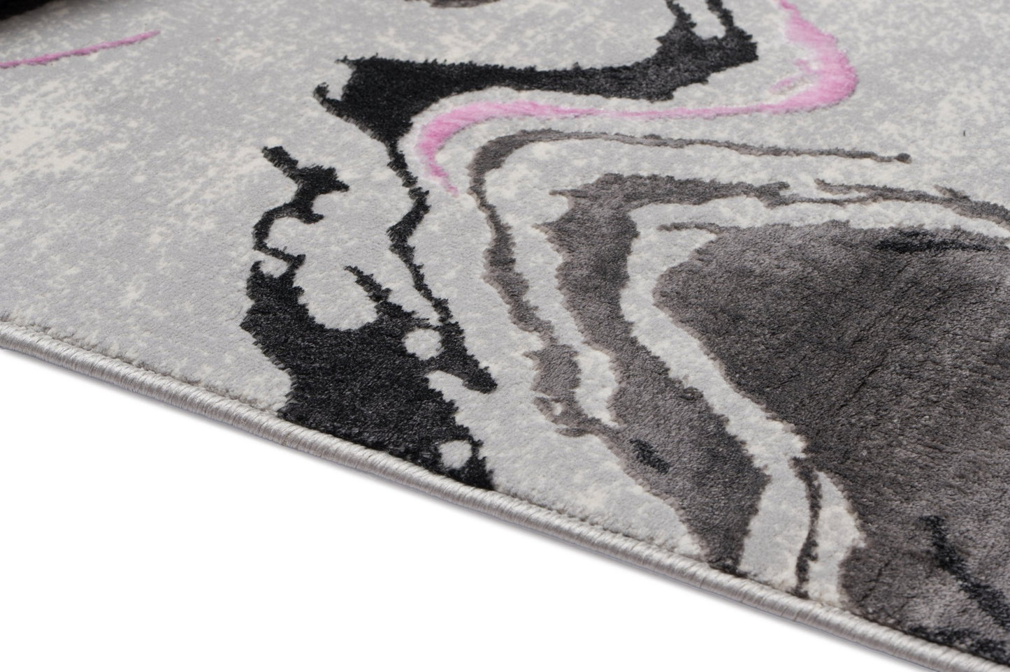 Covor Atlas Kendo Gri-Roz, 60x200 cm, Modern