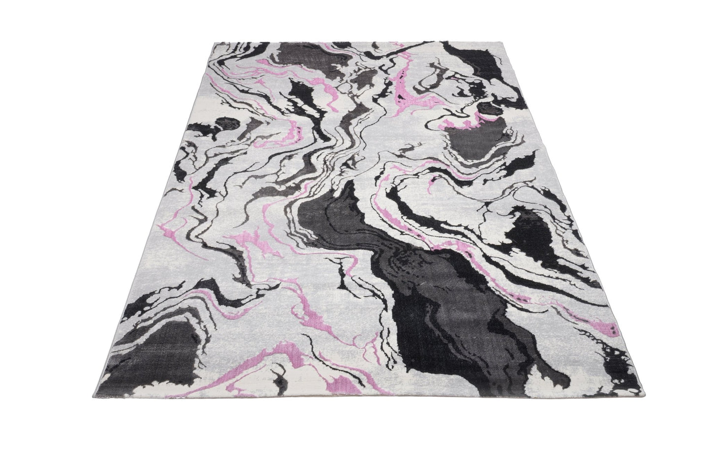 Covor Atlas Kendo Gri-Roz, 60x200 cm, Modern