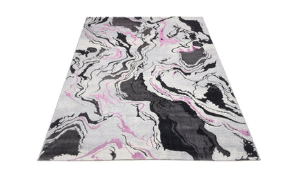 Covor Atlas Kendo Gri-Roz, 60x200 cm, Modern