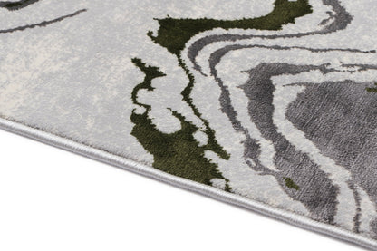 Covor Atlas Kendo Gri-Verde, 150x233 cm, Modern