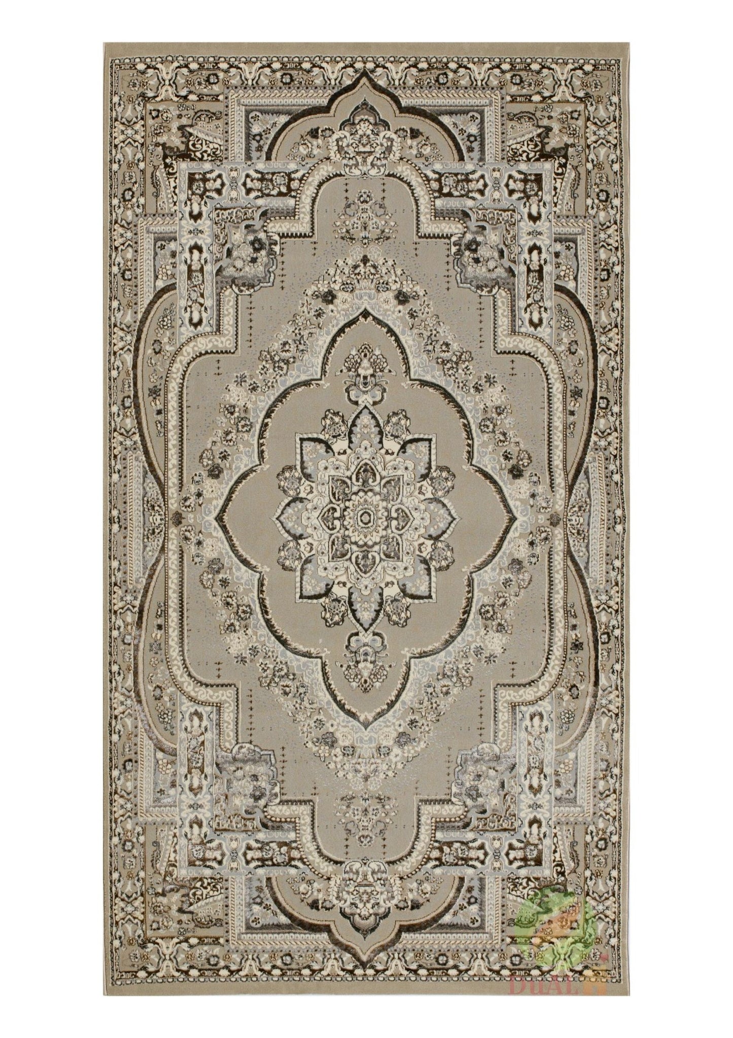 Brown Avriga Friese carpet, 50x80 cm, Modern