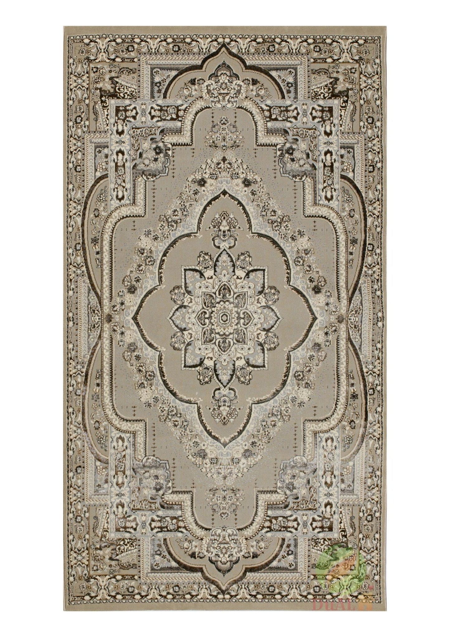 Covor Atlas Mablo Crem, 125x200 cm, Clasic