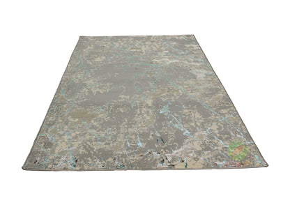 Covor Atlas Zdub Gri-Albastru, 150x233 cm, Modern