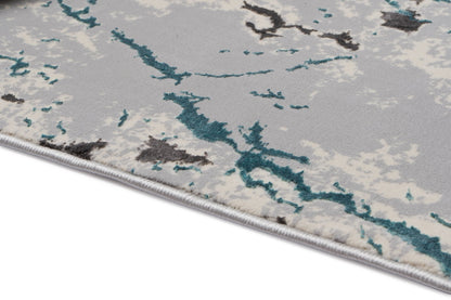 Covor Atlas Zdub Gri-Albastru, 125x200 cm, Modern