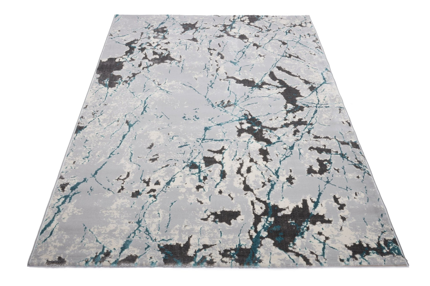 Covor Atlas Zdub Gri-Albastru, 125x200 cm, Modern