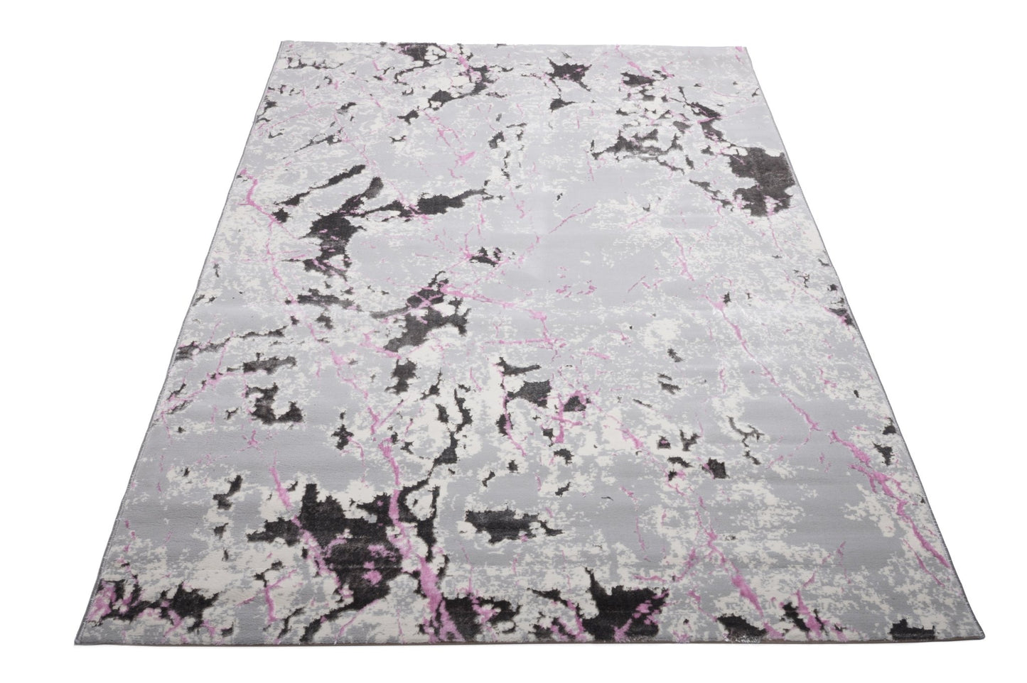 Covor Atlas Zdub Gri-Roz, 50x80 cm, Modern