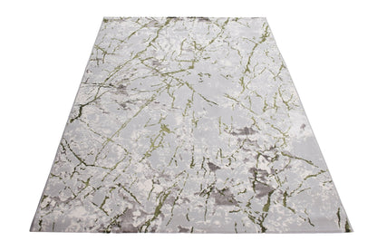 Covor Atlas Zdub Gri-Verde, 60x200 cm, Modern
