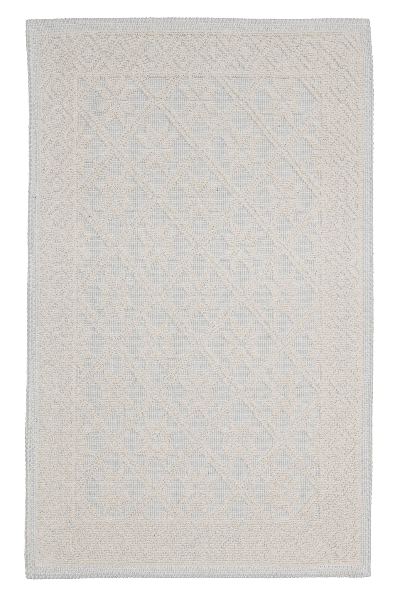 Covor Bumbac Linen Bej, 55x55 cm