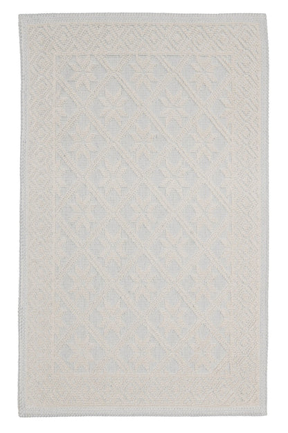 Covor Bumbac Linen Bej, 55x55 cm