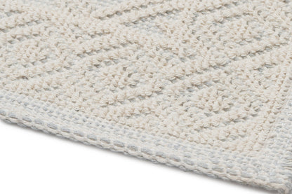 Covor Bumbac Linen Bej, 55x55 cm