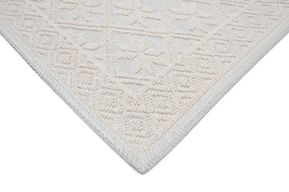 Covor Bumbac Linen Bej, 55x55 cm