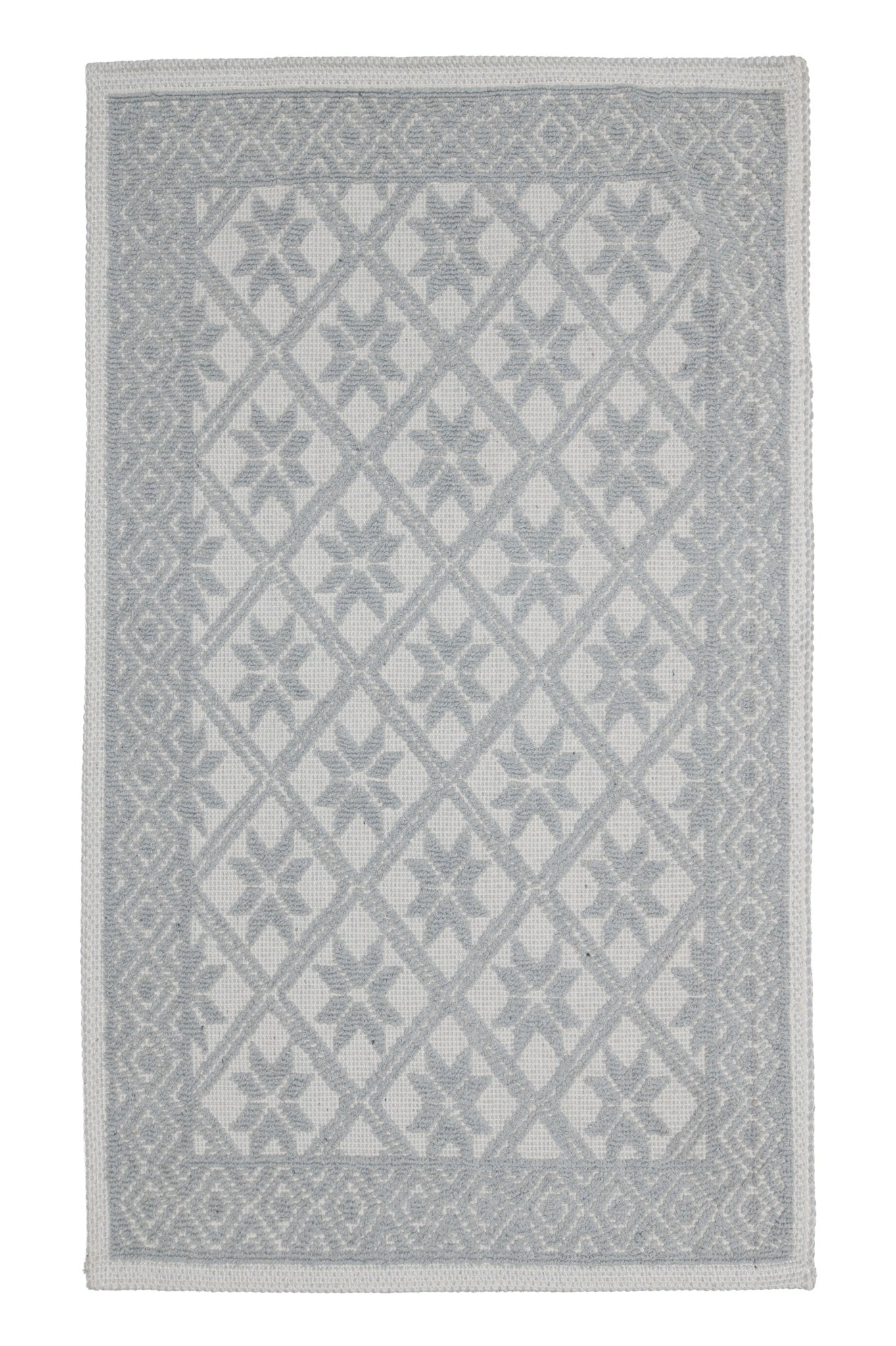 Covor Bumbac Linen Gri, 55x95 cm