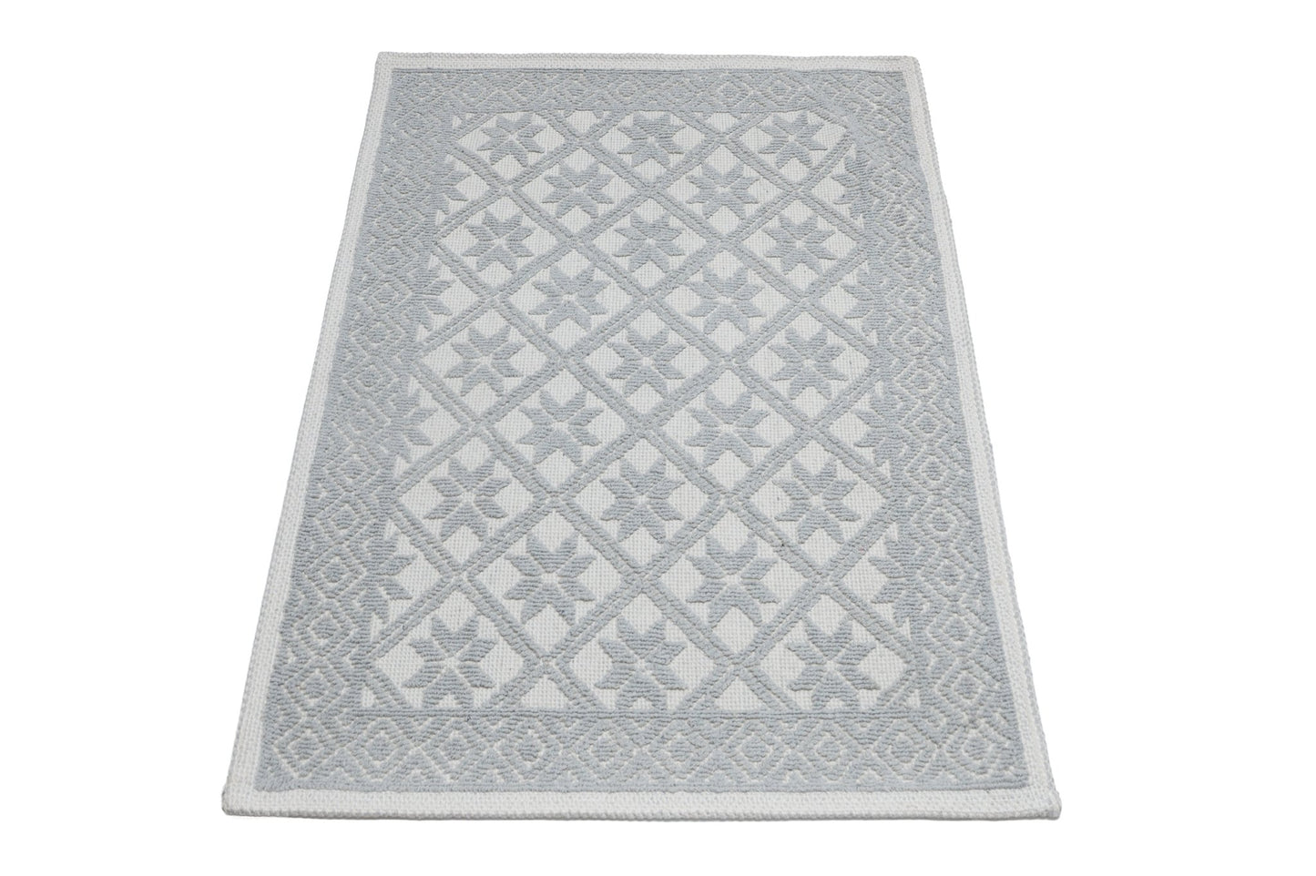 Covor Bumbac Linen Gri, 55x95 cm