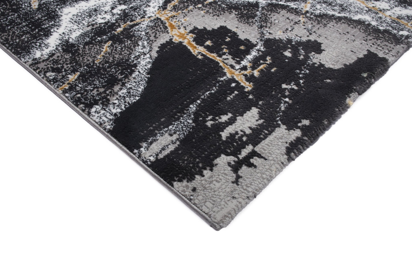 Covor Marmaris Onira Gri-Negru, 250x350 cm, Modern