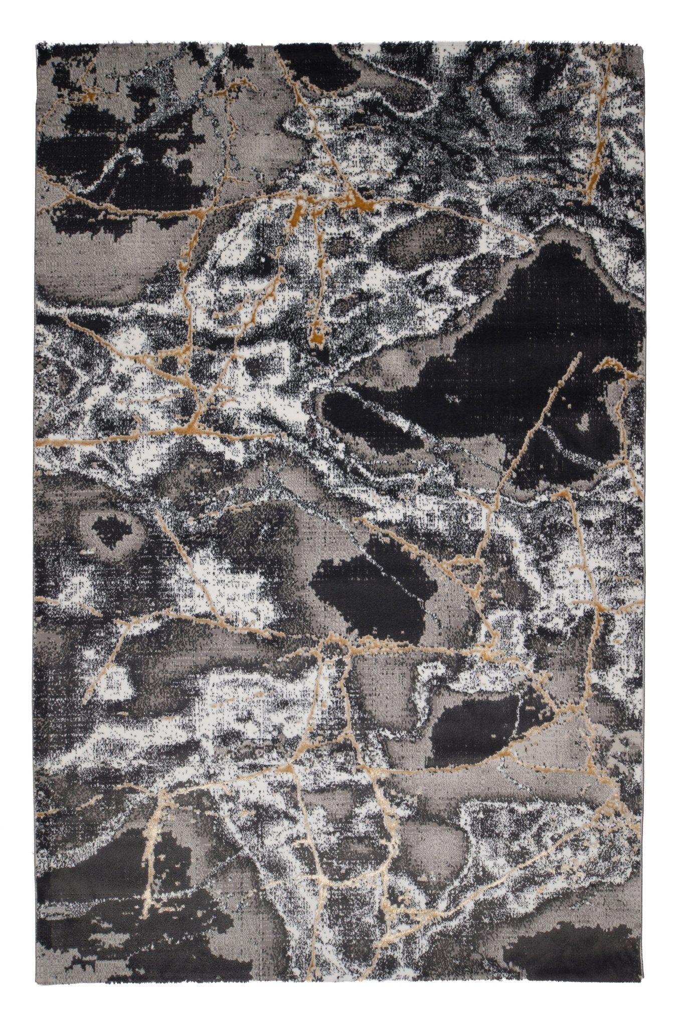 Covor Marmaris Onira Gri-Negru, 250x350 cm, Modern