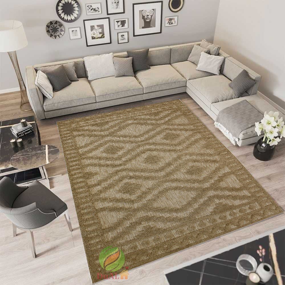 Newport Carpet Braided Relief Brown, 100x200 cm, Modern