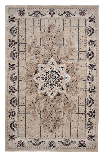 Covor Otoman Serai Bej, 80x300 cm, Clasic