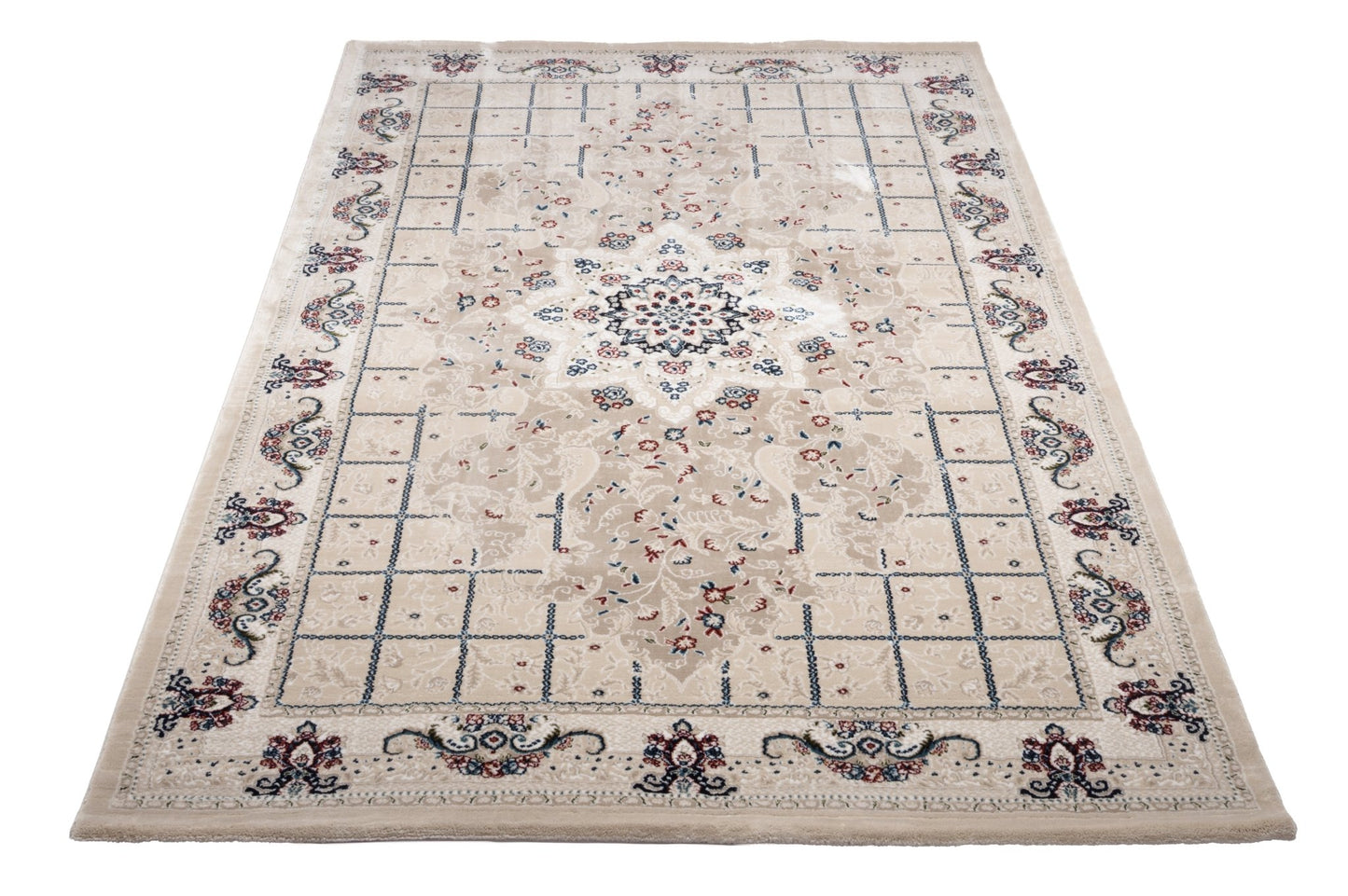 Covor Otoman Serai Bej, 80x300 cm, Clasic