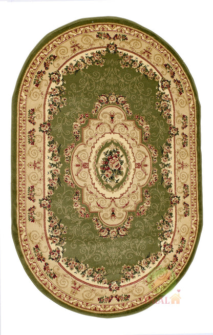 Covor Pilot Ilmen Verde, 150x233 cm, clasic