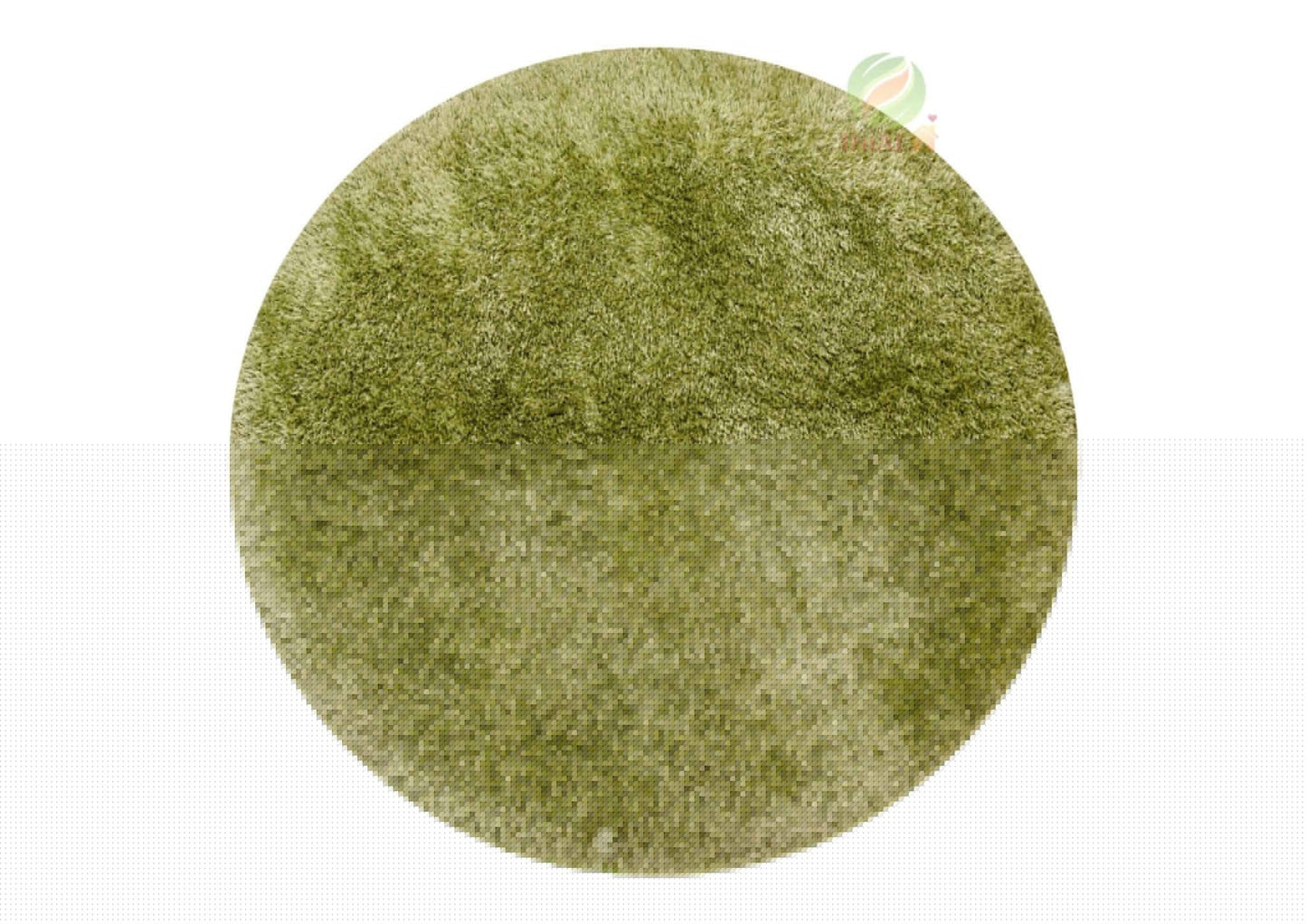 Covor Pouf Verde Rotund